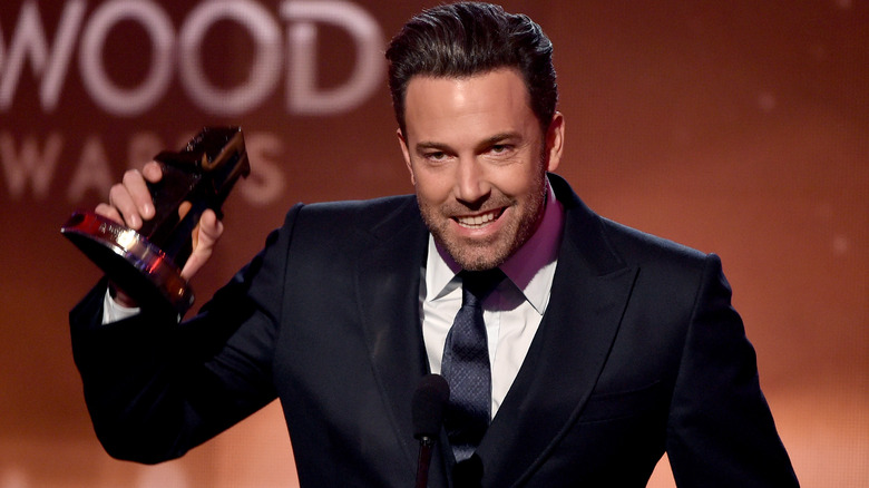 Ben Affleck accepts an award for 'Gone Girl'