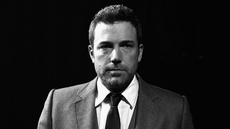 Ben Affleck in black and white 