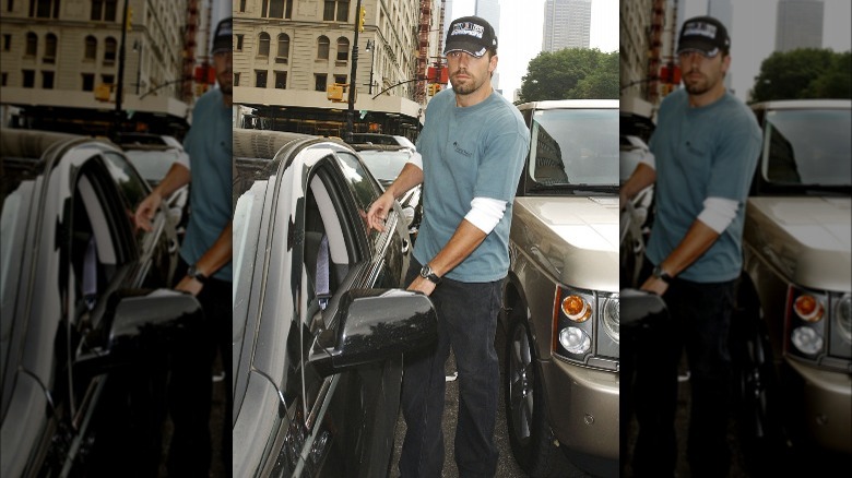 Ben Affleck getting into a car