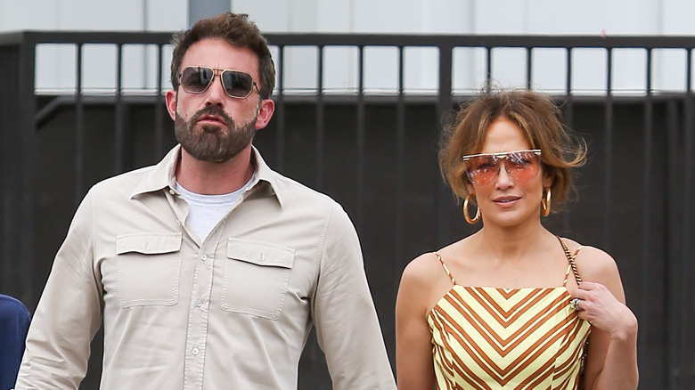 Ben Affleck Jennifer Lopez walking together