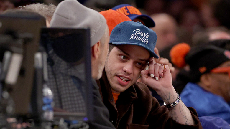 Pete Davidson at an NBA game