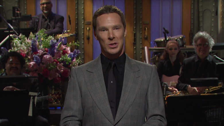 Benedict cumberbatch talking on saturday night live