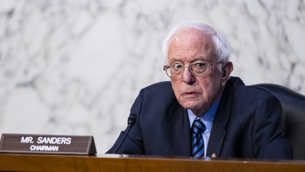 Bernie Sanders in Washington, D.C., U.S., on Wednesday, March 17, 2021. 