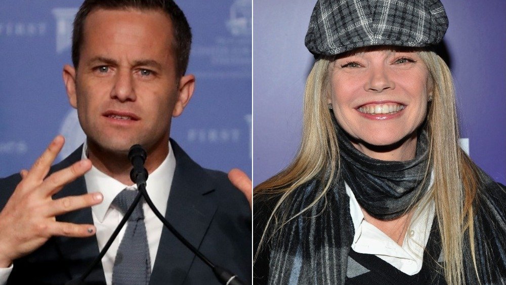 Split image of Kirk Cameron and Julie McCullough