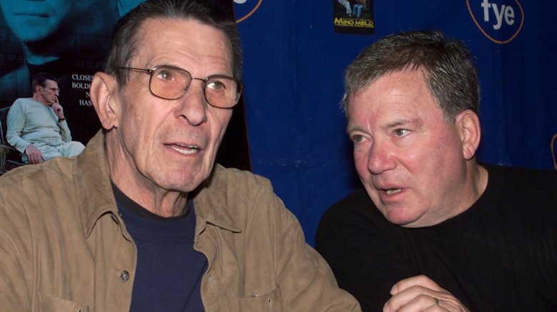 Leonard Nimoy and William Shatner signing autographs in 2011