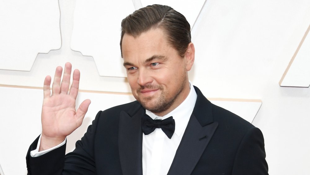 Leonardo DiCaprio waving off-camera