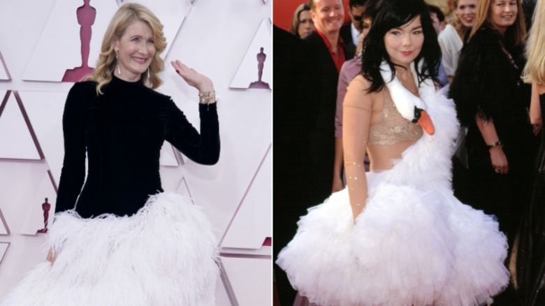 Laura Dern Oscars Bjork Oscars dress