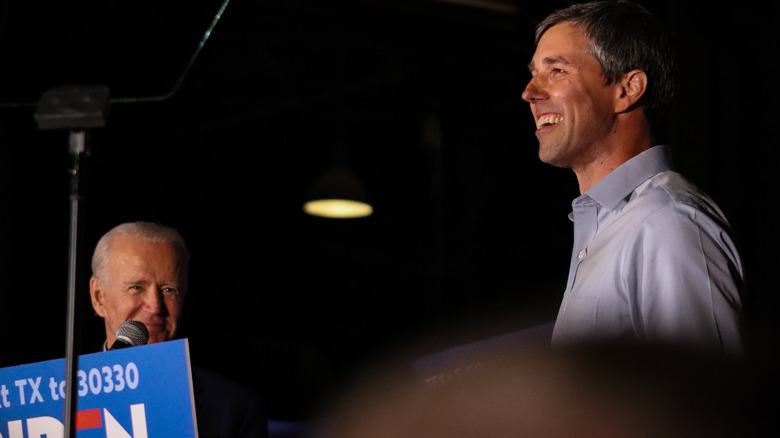 Beto O'Rourke with Joe Biden