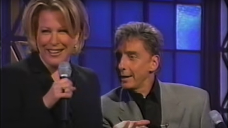 Bette Midler and Barry Manilow performing