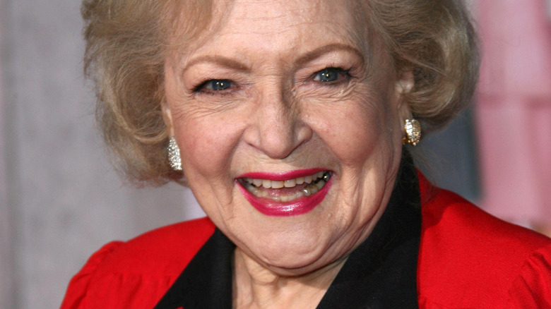 Betty White laughing