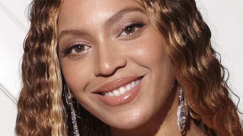 Beyonce smiling