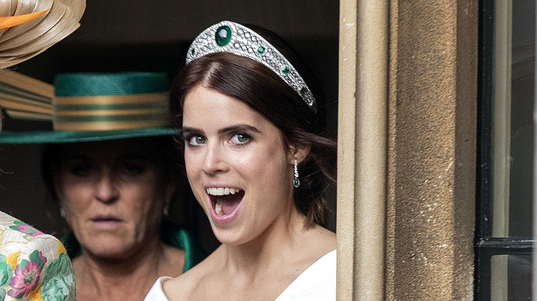 Princess Eugenie excited