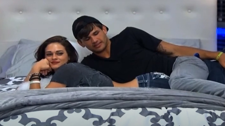 Kaitlin lies with Jeremy in bed