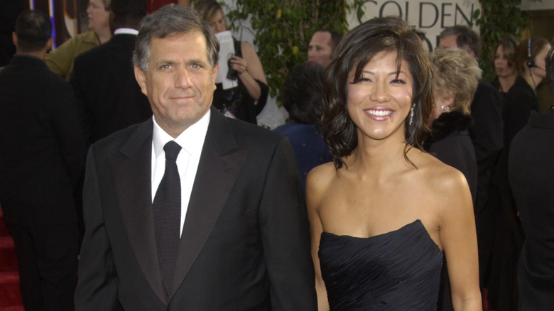 Les Moonves and Julie Chen Moonves at 2004 Golden Globes