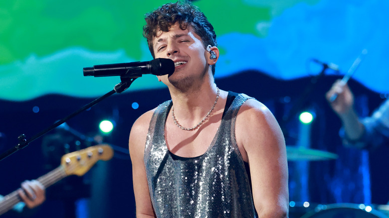 Charlie Puth performing on stage