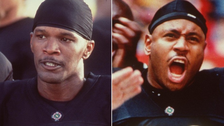 Jamie Foxx and LL Cool J in the movie "Any Given Sunday"