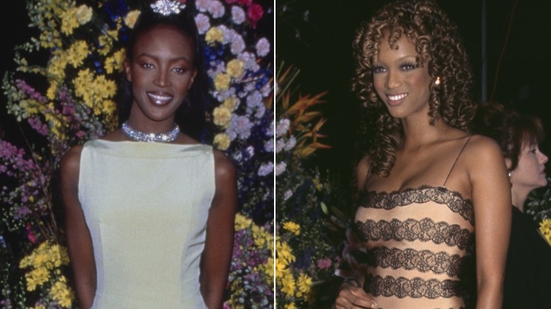 Naomi Campbell and Tyra Banks