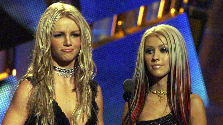 Britney Spears and Christina Aguilera at the VMAs