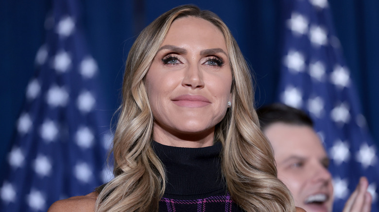 Lara Trump posing on a stage