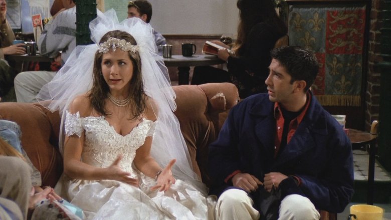 Rachel and Ross in a scene from Friends