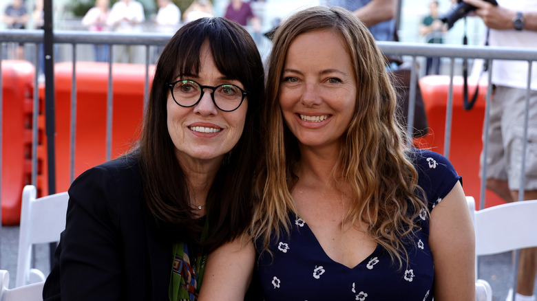 Mackenzie and Bijou Phillips smile together