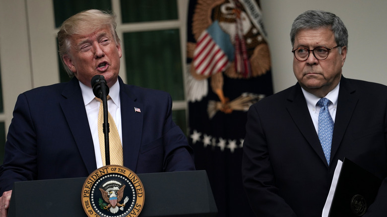 Donald Trump and Bill Barr