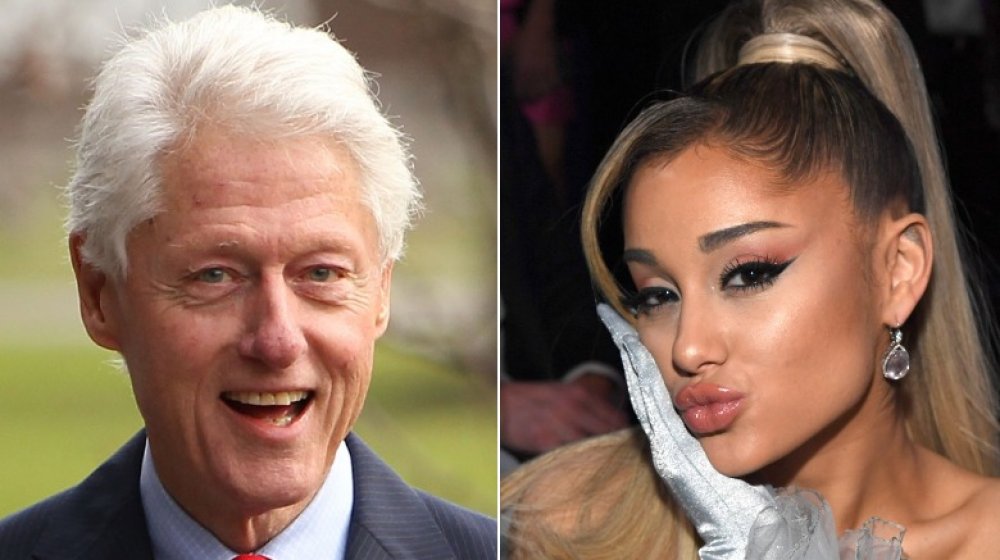 Bill Clinton at the 20th International AIDS conference; Ariana Grande at the 62nd Annual Grammy Awards