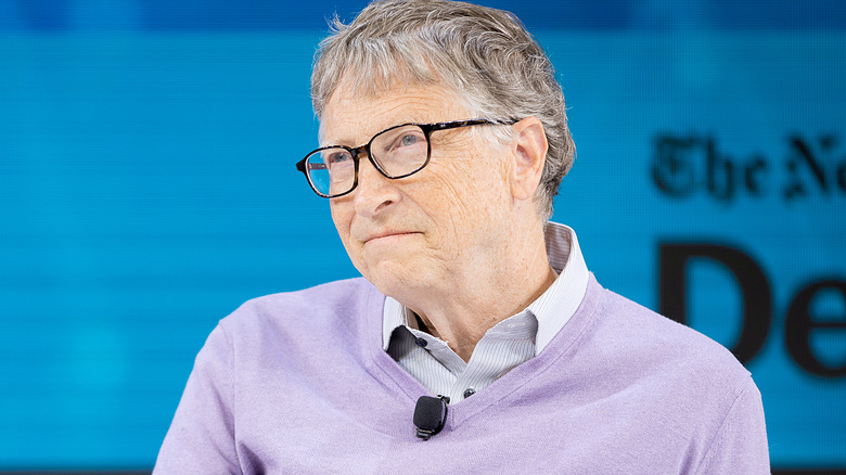 Bill Gates looking off at distance