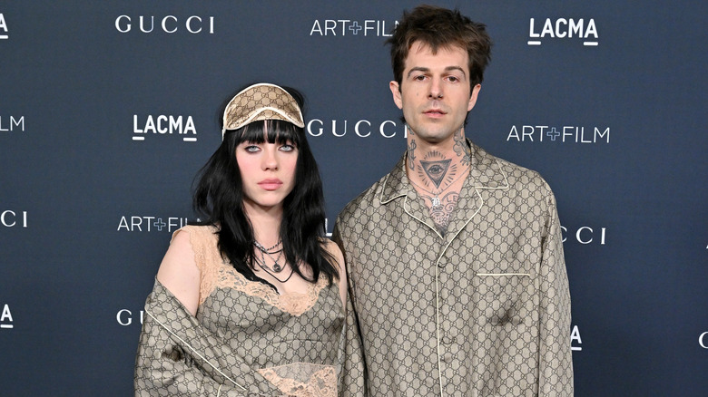 Billie Eilish and Jesse Rutherford, posing together