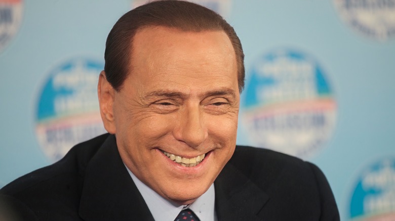 Silvio Berlusconi smiling