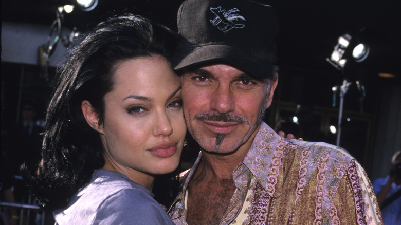 Angelina Jolie and Billy Bob Thornton posing