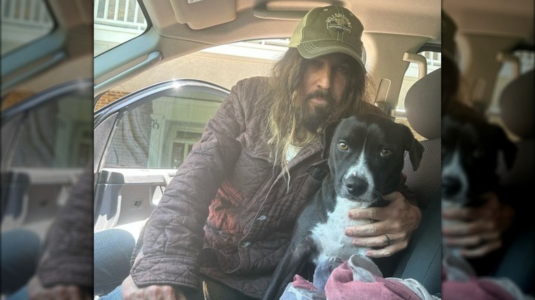 Billy Ray Cyrus and dog