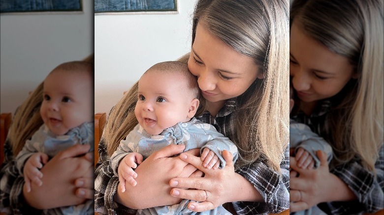 Bindi Irwin with her daughter, Grace