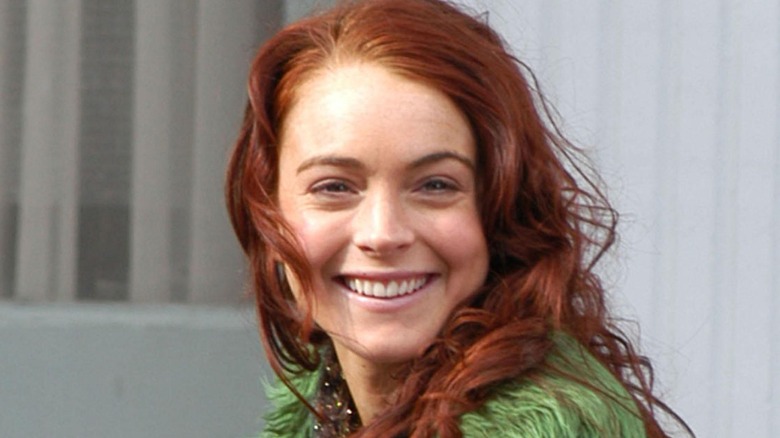 Lindsay Lohan smiling