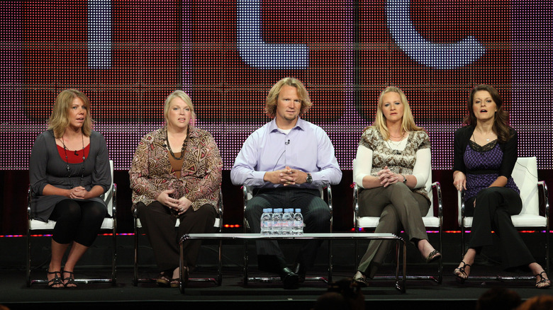 Sister Wives cast seated on stage