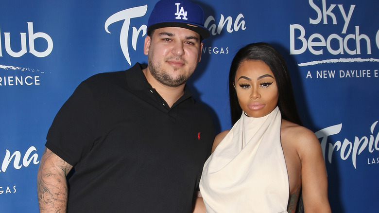 Rob Kardashian and Blac Chyna at a 2016 event