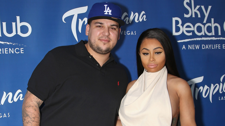 Rob Kardashian and Blac Chyna event