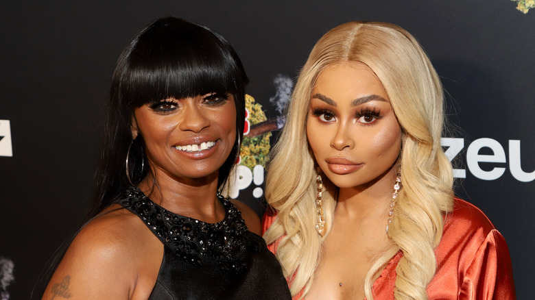 Blac Chyna on the red carpet with Tokyo Toni