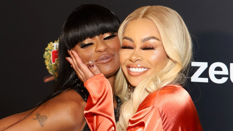 Tokyo Toni on the red carpet with Blac Chyna