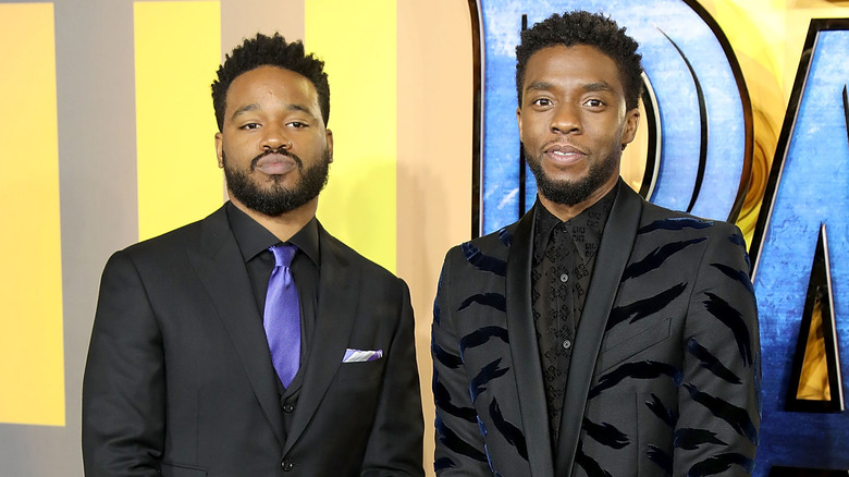 Ryan Coogler and Chadwick Boseman posing together