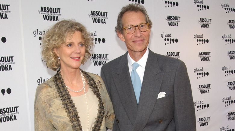 Blythe Danner and Bruce Paltrow pose 