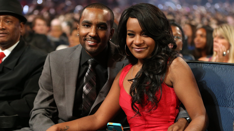 Nick Gordon, Bobbi Kristina Brown smiling