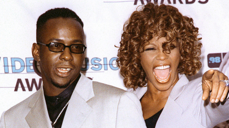 Bobby Brown and Whitney Houston on the red carpet