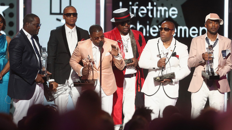 Bobby Brown and New Edition on stage 