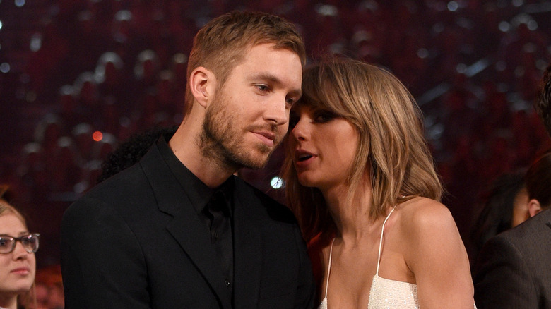 Calvin Harris and Taylor Swift talking