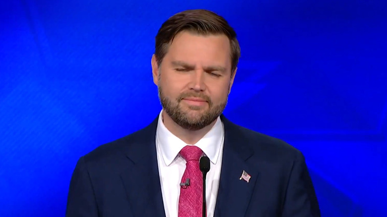 JD Vance blinking debate