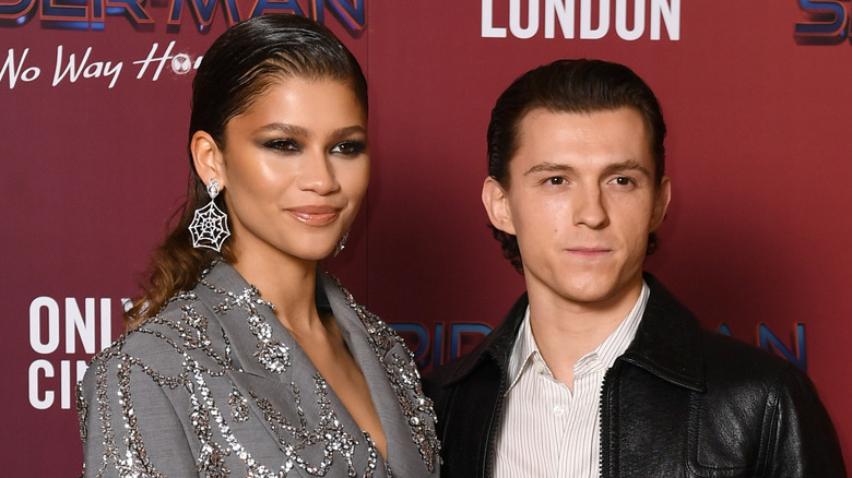 Zendaya and Tom Holland on the red carpet