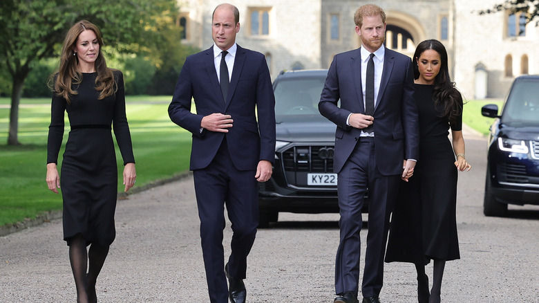 Kate, William, Harry, and Meghan together