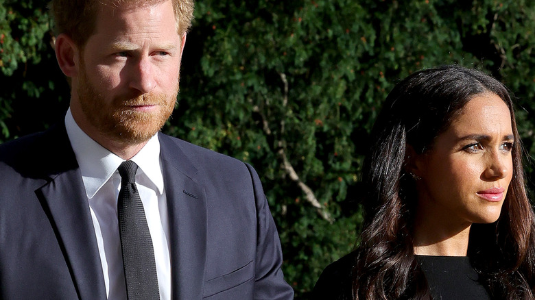 Prince Harry at queen's procession 