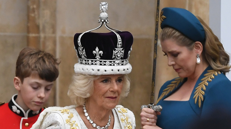 Queen Camilla with crown